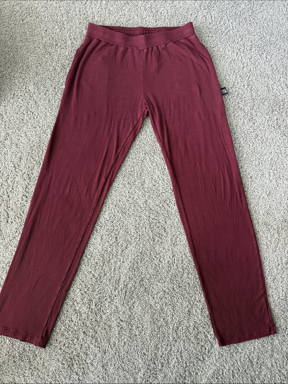 CellBlock 13 Rascal Lounge Pants Burgundy Rib Knit Drawstring Men’s M/L - Picture 4 of 4